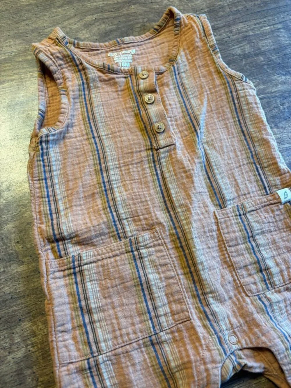Easy Peasy 18 months 100% cotton romper